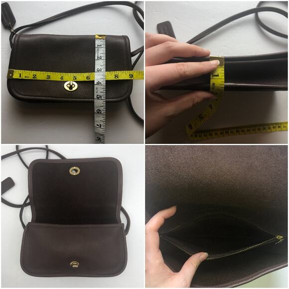 LIKE NEW Vintage Coach Dinky Bag 9375 Mahogany Costa Rica 2000 - Picture 6 of 10